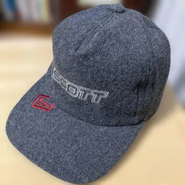 90년대 00년대 일본제 SCOTT 스캇 자수 로고 귀마개 울 캡