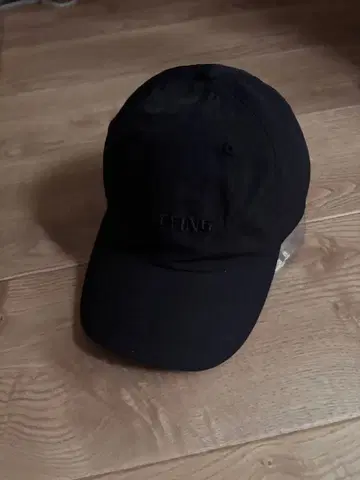 나일론 자수 캡 블랙