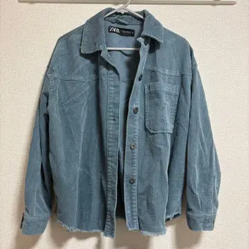 ZARA 코듀로이 자켓 XS 파랑