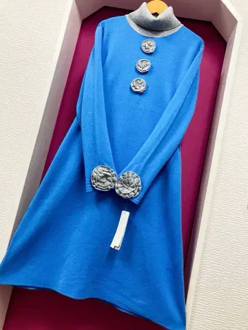 슈퍼 뷰티 카탈로그 게재 인기 니트 원피스