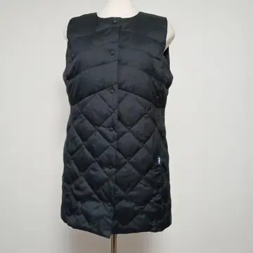 FILA 휠라 블랙 긴 길이 다운 베스트 사이즈 L 새상품급