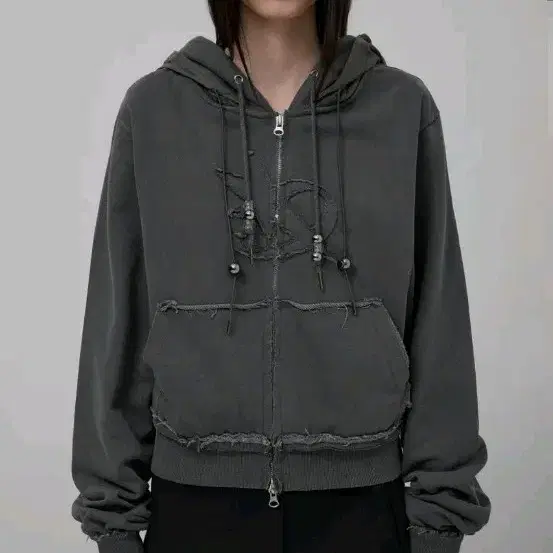 Flareup Hooded Zip-up Charcoal 2 Size