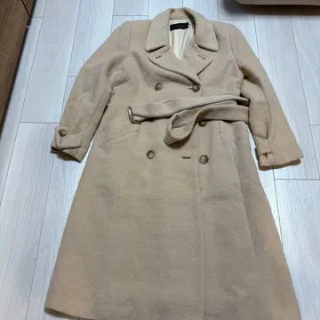 BALLSEY 베이지 더블 브레스트 코트