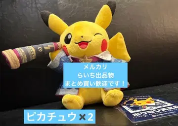 새상품 포켓몬 천문대 호시조라 피카츄 봉제 인형 2개 세트