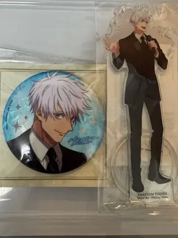 주술회전 팬파레 환영야행본점 2nd 아크릴 스탠드 캔뱃지 고죠 사토루