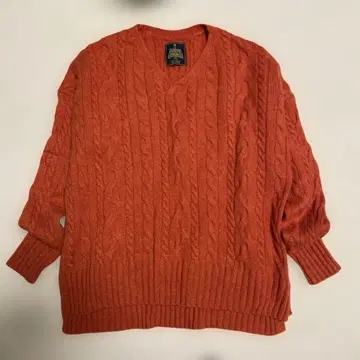 URBAN RESEARCH DOORS 해밀턴 울 아란 패턴 니트 M