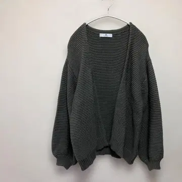 [ Sonny Label ] 다크 그레이 니트 가디건 긴팔 FREE