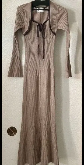 LILY BROWN 라메 리브 니트 원피스 컬러 MOC 프리 사이즈