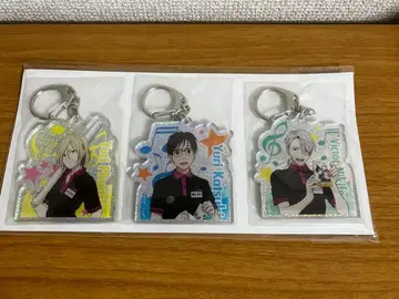 유리 온 아이스 HMV 한정판 홀로그램 아크릴 키링 세트