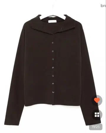 nugu haku 하이넥 레터링 버튼 가디건