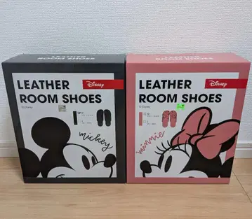 디즈니 미키 미니 가죽 룸슈즈 슬리퍼