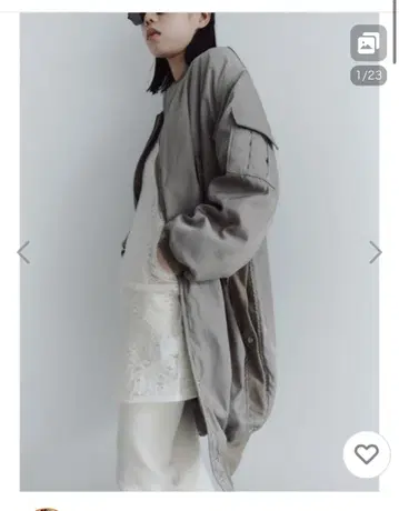 그레이 MA-1 스타일 자켓