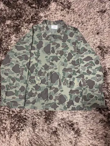 70's KAMO USA제 덕 헌터 카모 무늬 헌팅 셔츠