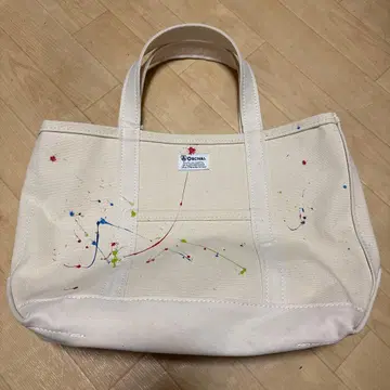 미사용 새상품 ORCIVAL 토트백 캔버스 페인트