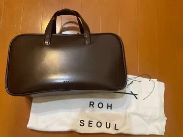 ROH SEOUL 브라운 LARGE TIN SQUARE TOTE BAG