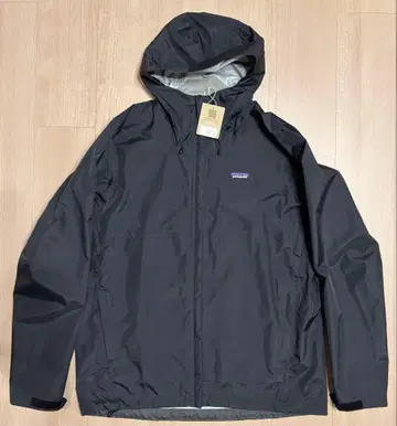 블랙 L 남성용 토렌트 쉘 3L 레인 자켓 파타고니아