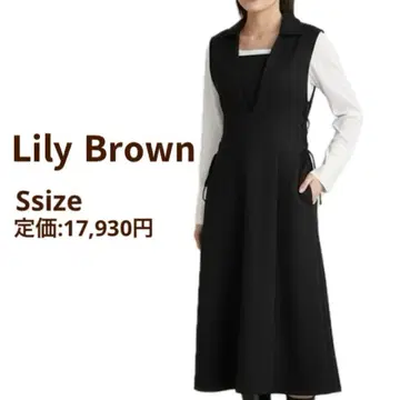 LILY BROWN 셔츠 칼라 레이어드 원피스