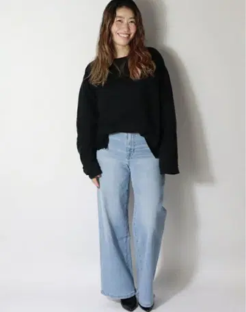 SEA58 SOMETHING 썸씽 와이드 팬츠 데님