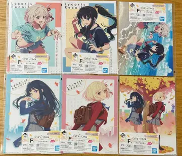 리코리스 리코일 제일복권 클리어 포스터 세트 6종 컴플리트