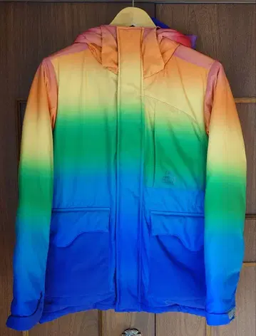 CHUMS 그라데이션 후드 부착 다운 자켓 여성용 M