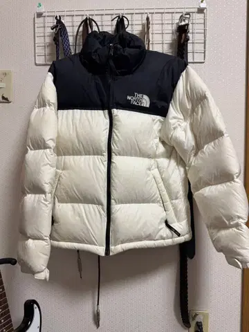 THE NORTH FACE 다운 자켓 M 화이트/블랙