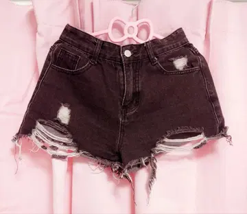 VOLCAN&APHRODITE 데미지 데님 숏팬츠