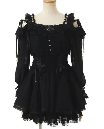 LIZLISA 오프숄 쉬폰 셋업