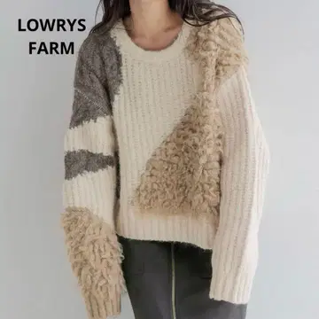 LOWRYSFARM 빈티지 스타일 니트 베이지