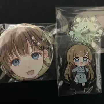 [ 미사용 새상품 ] 영 리사 캔뱃지/아크릴 스탠드 키링