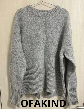 OFAKIND 오프아카인드 와이드 슬리브 크루 니트