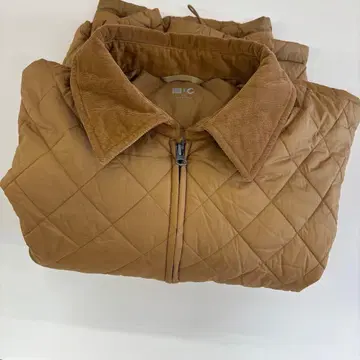 브라운 퀼팅 자켓 UNIQLO:C 퍼프테크 블루종 XXL