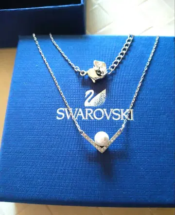 스와로브스키 새상품 Edify 펄 목걸이 Swarovski
