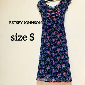 베츠이 존슨 BETSEY JOHNSON 롱 원피스 꽃무늬 레이스