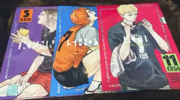 최강 가챠 스테이션 하이큐 클리어 파일 가챠가챠 3장 세트