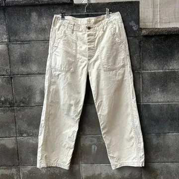 orSlow 퍼티그 팬츠 베이커 팬츠 신치 벨트