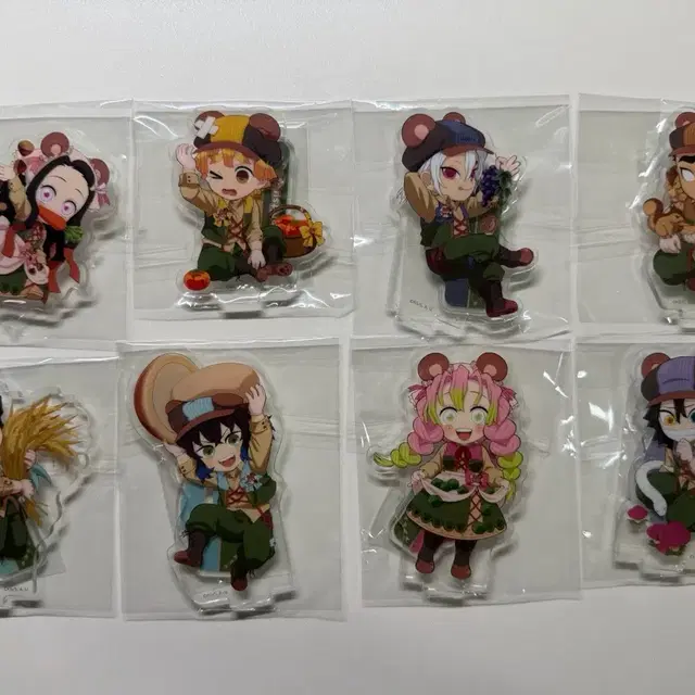 귀멸의 칼날 가을축제 아크릴 스탠드 무이치로,미츠리,이구로,네즈코