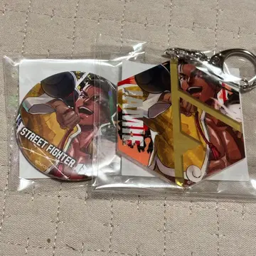 제이미 스트리트 파이터 아크릴 키링 캔뱃지 2개 세트