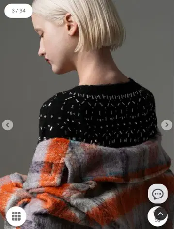 Te chichi CLASSIC 비쥬 페어아일 니트