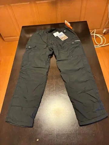 OUTDOOR 블랙 기모 카고 팬츠 L 사이즈