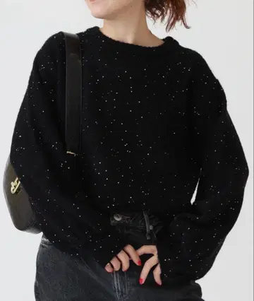 스픽 앤 스팬 스팽글 숏 기장 니트