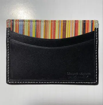 Paul Smith 카드 케이스 블랙/스트라이프 슬림