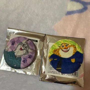 푹신푹신 캔뱃지 주토피아 2 파우버트 크로우하우저