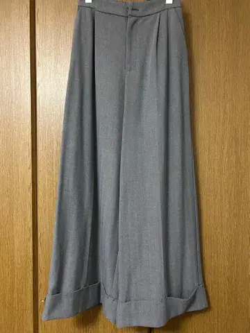 지네스 와이드 팬츠 폴리에스테르 혼방