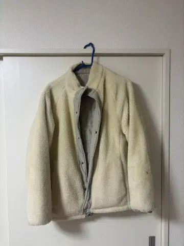 GLOBAL WORK 남성용 보아 자켓 화이트