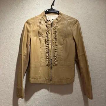 Coomb 노카라 가죽 자켓