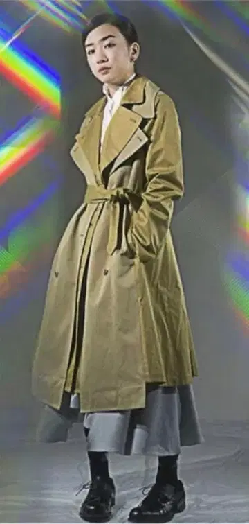 Anrealage prism layerd trench coat 코트