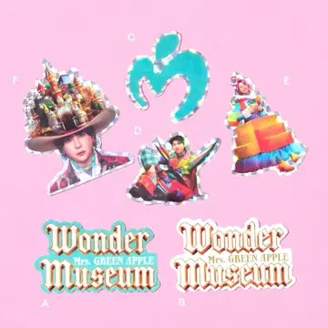 미세스 원더 뮤지엄 오리지널 스티커 [미개봉]