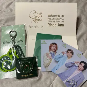 Mrs. GREEN APPLE 팬클럽 혜택 핀 배지 키링
