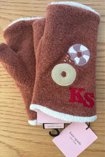 케이트 스페이드 핑거리스 장갑 속기모 도넛 새상품