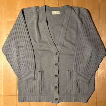 [ 새상품급 ] 캐시미어 100% 가디건 일본제 남성용 XL 상당 월드